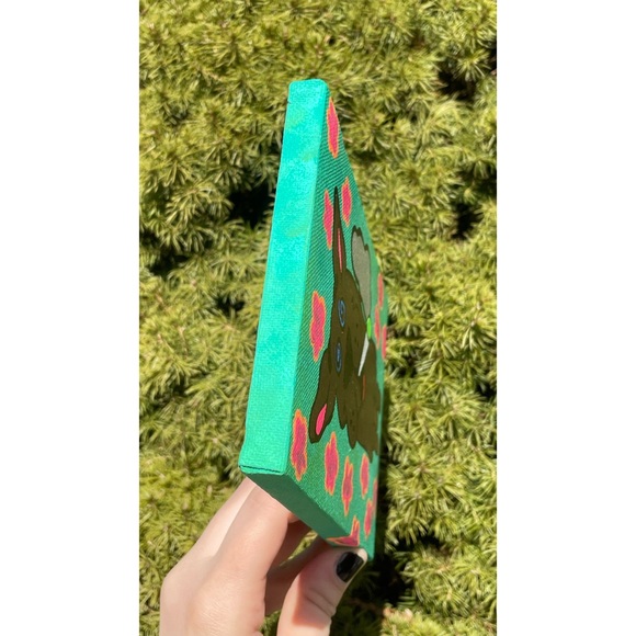 Scooby Doo Smoking Canvas Art | Hand Painted | Black Light Reactive - Picture 8 of 9